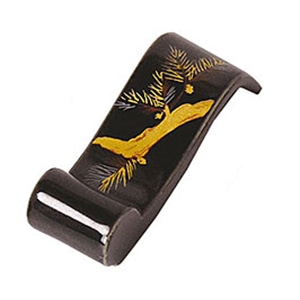 ヤマコー 陶器巻型箸置 黒松 15585 1個(ご注文単位1個)【直送品】