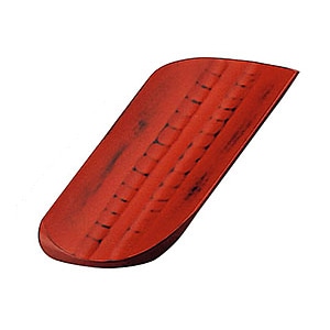 ヤマコー 手彫りおしぼり皿　朱　2～3人用  16238 1個（ご注文単位1個）【直送品】