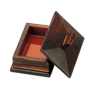 ヤマコー 焼杉・楊枝入　内朱  16314 1個（ご注文単位1個）【直送品】