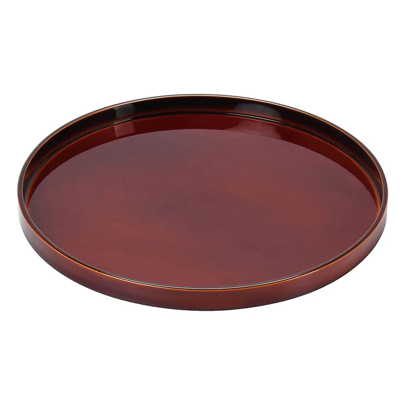 ヤマコー 春慶塗丸盆　尺0  17282 1個（ご注文単位1個）【直送品】