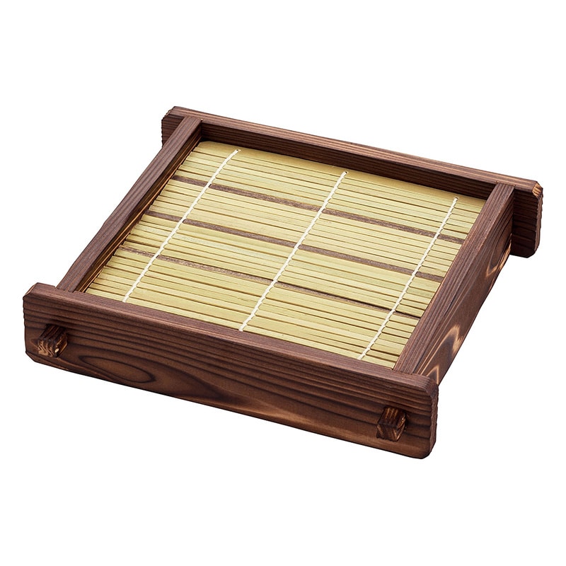 ヤマコー 焼杉ざるセイロ N-112 竹ス付 18241 1個(ご注文単位1個)【直送品】