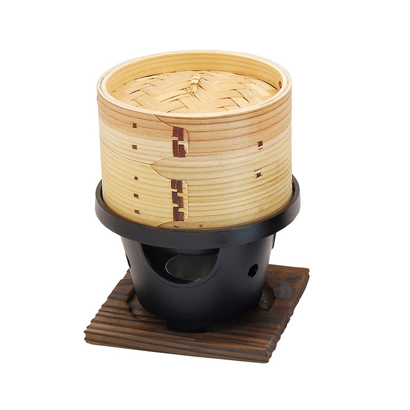 ヤマコー 点心セイロ　水入　用美コンロセット　φ15cm  20185 1セット（ご注文単位1セット）【直送品】