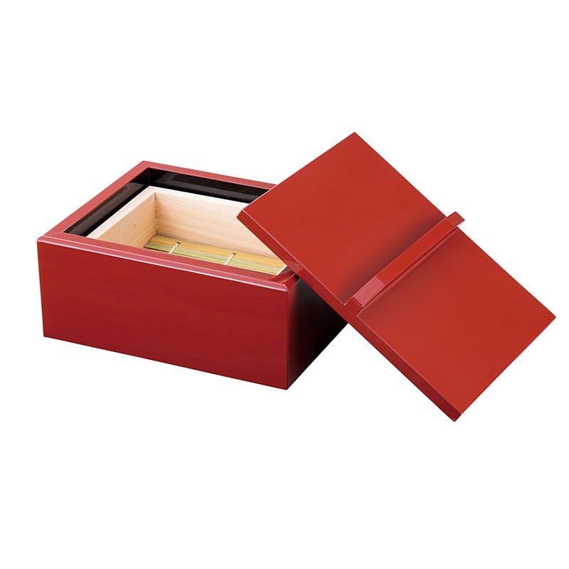 ヤマコー 朱塗　蒸しセイロセット  20190 1セット（ご注文単位1セット）【直送品】