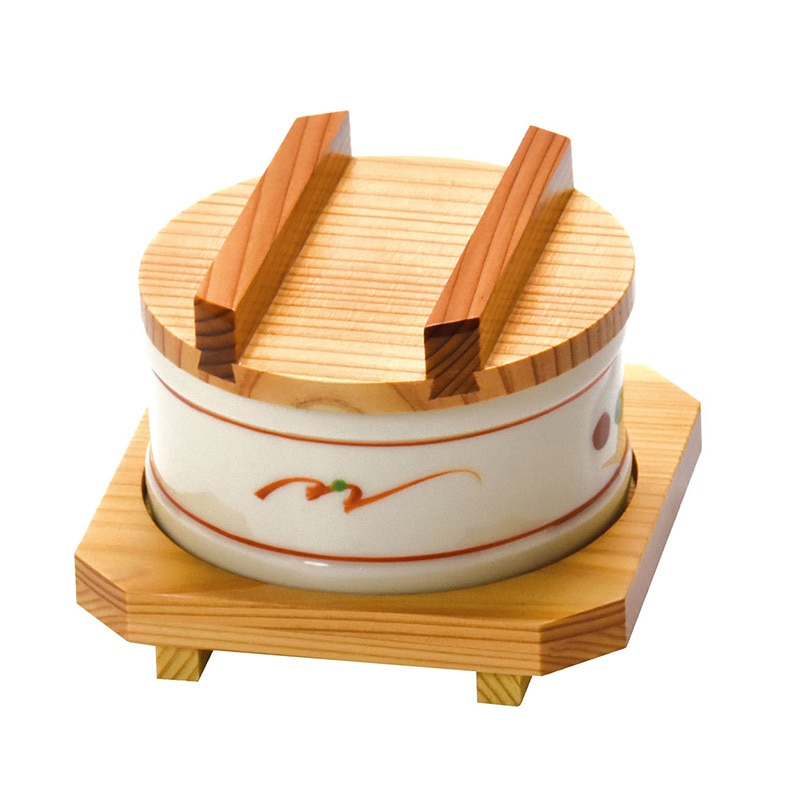 ヤマコー 陶器　新赤絵セイロセット  20393 1セット（ご注文単位1セット）【直送品】