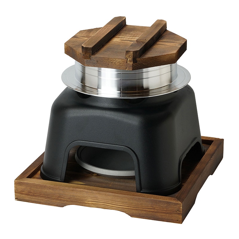 ヤマコー アルミ釜めしかまどセット 3合炊 20420 1個（ご注文単位1個）【直送品】