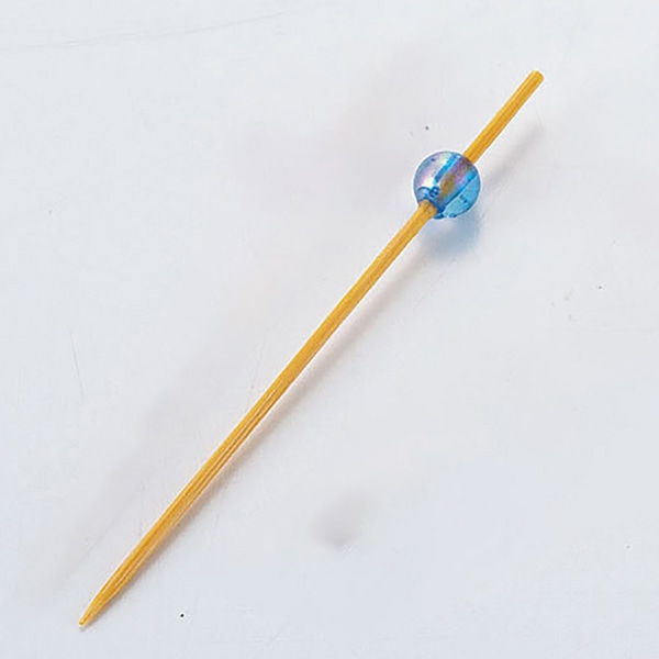 ヤマコー ビーズ串　7cm　青　50本入  21095 1パック（ご注文単位1パック）【直送品】