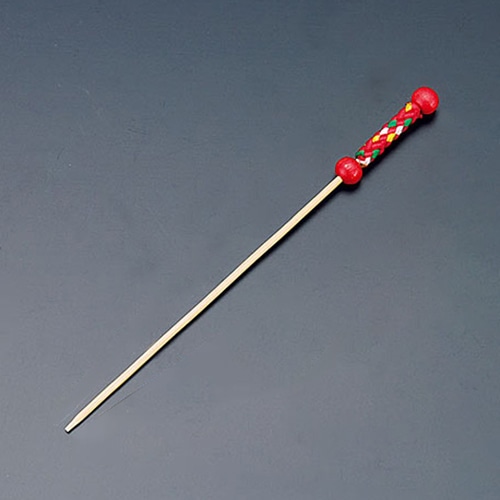 ヤマコー 京串12cm　赤　10本入  21124 1パック（ご注文単位1パック）【直送品】