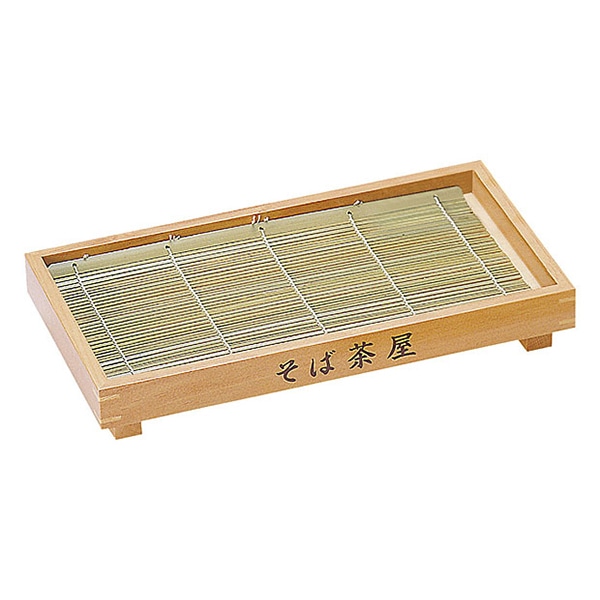 ヤマコー 檜 板そば足付 身 竹ス塗装付 21438 1個(ご注文単位1個)【直送品】