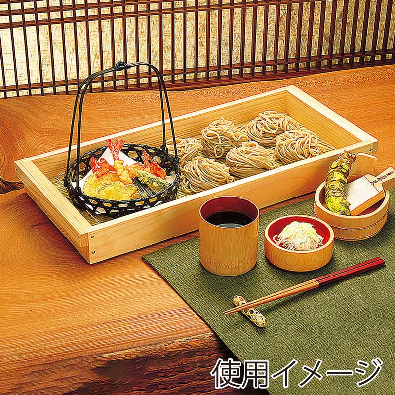 ヤマコー 檜 板そば 身 竹ス大 塗装付 21439 1個(ご注文単位1個)【直送品】