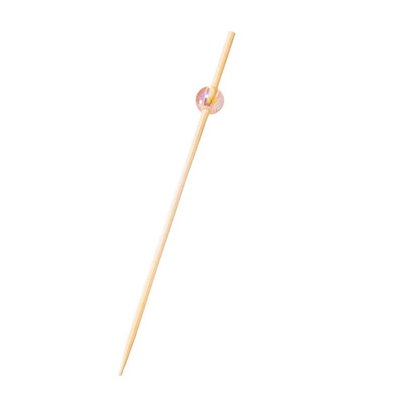 ヤマコー ビーズ串　9cm　桃　50本入  21602 1パック（ご注文単位1パック）【直送品】