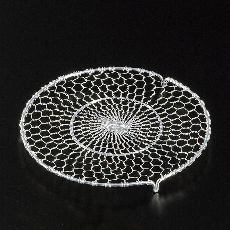 ヤマコー ステンレス手編み目皿 4寸 21605 1個(ご注文単位1個)【直送品】