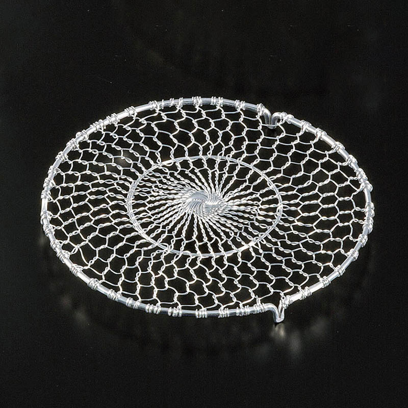 ヤマコー ステンレス手編み目皿 3.5寸 21606 1個(ご注文単位1個)【直送品】