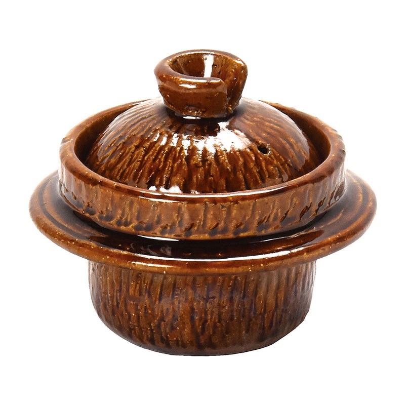 ヤマコー 飴釉羽釜　0.8合炊  21621 1個（ご注文単位1個）【直送品】