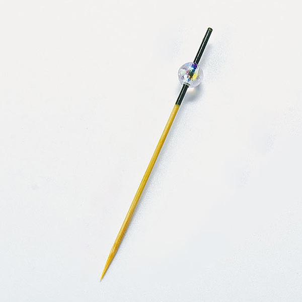 ヤマコー クリスタル珠彩串　9cm　深緑　100本入  21631 1パック（ご注文単位1パック）【直送品】