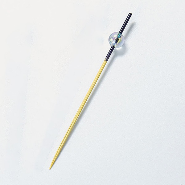 ヤマコー クリスタル珠彩串　9cm　紺　100本入  21634 1パック（ご注文単位1パック）【直送品】