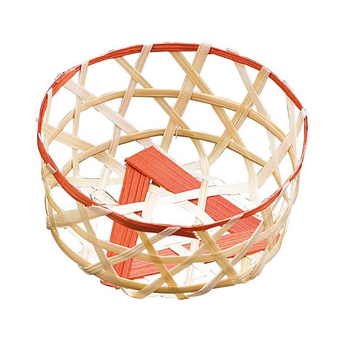 ヤマコー 珍味篭 丸 茶 大 22513 1個(ご注文単位1個)【直送品】