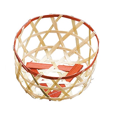 ヤマコー 珍味篭　丸　茶　小  22515 1個（ご注文単位1個）【直送品】