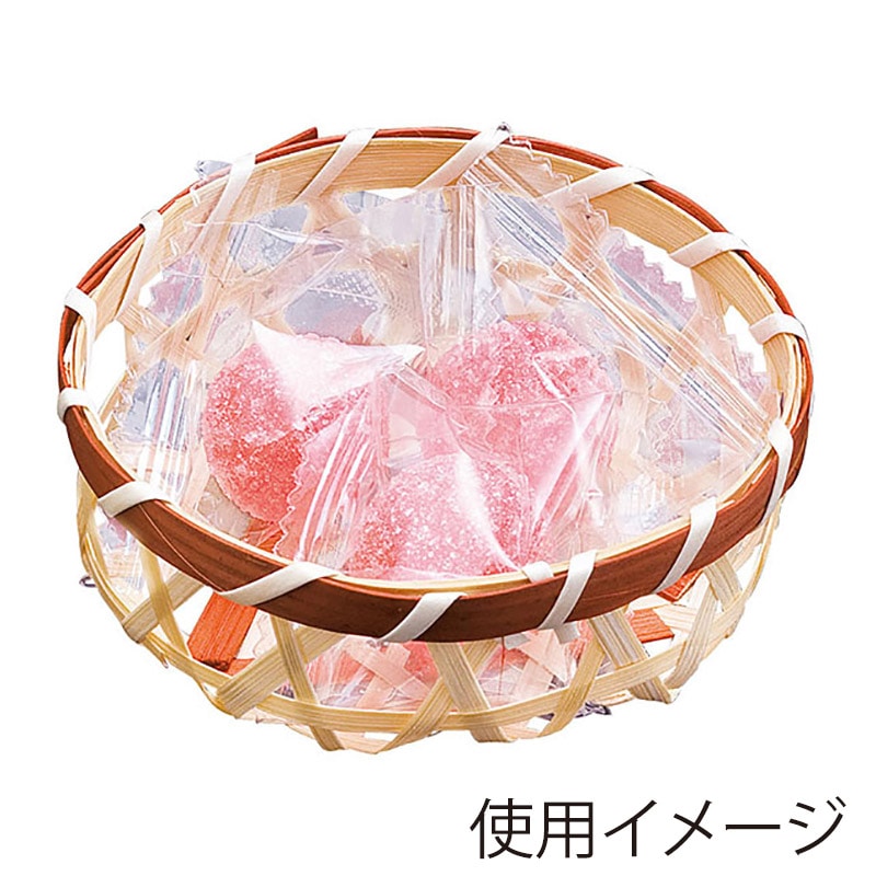 ヤマコー 珍味篭　六ツ目丸　茶  22525 1個（ご注文単位1個）【直送品】