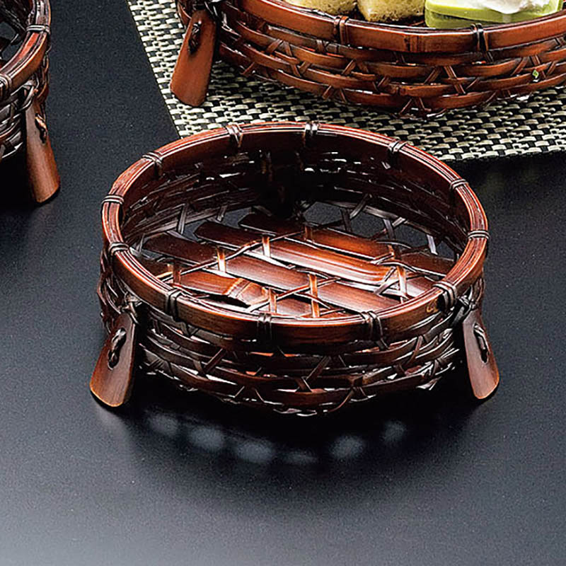 ヤマコー オードブル皿　黒染　小  22532 1個（ご注文単位1個）【直送品】