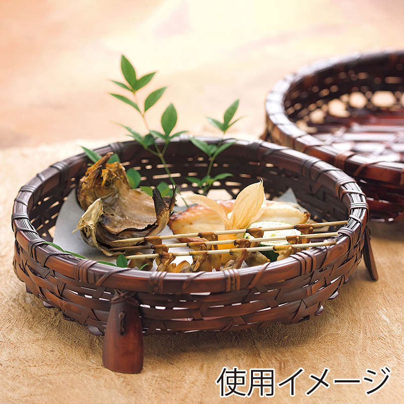 ヤマコー 雅オードブル篭 中 22536 1個(ご注文単位1個)【直送品】