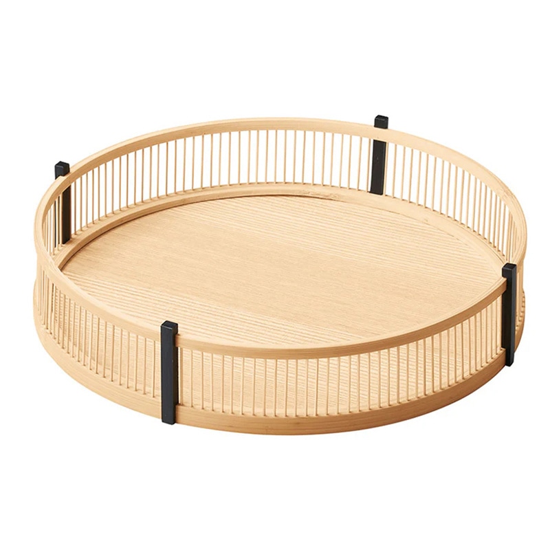 ヤマコー 白竹・千筋盛器 丸 8寸 22713 1個(ご注文単位1個)【直送品】