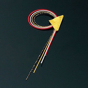 ヤマコー 水引飾り 両面テープ付 長 100個入 23313 1パック(ご注文単位1パック)【直送品】