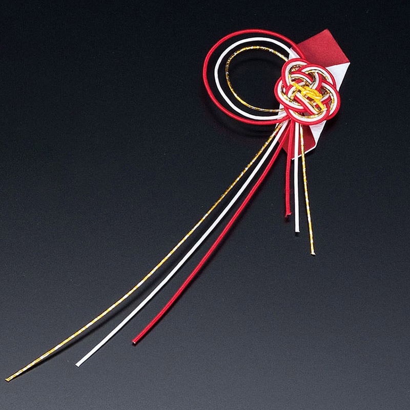 ヤマコー 水引祝い飾り　梅　両面テープ付　100個入  23314 1パック（ご注文単位1パック）【直送品】