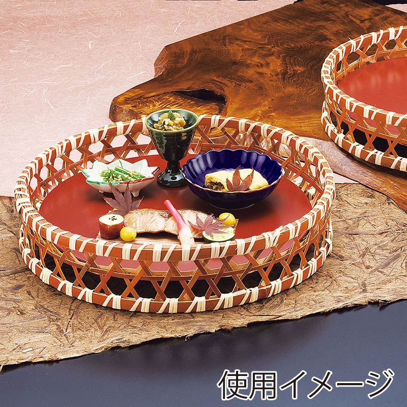 ヤマコー 茜竹オードブル篭　尺0  23532 1個（ご注文単位1個）【直送品】