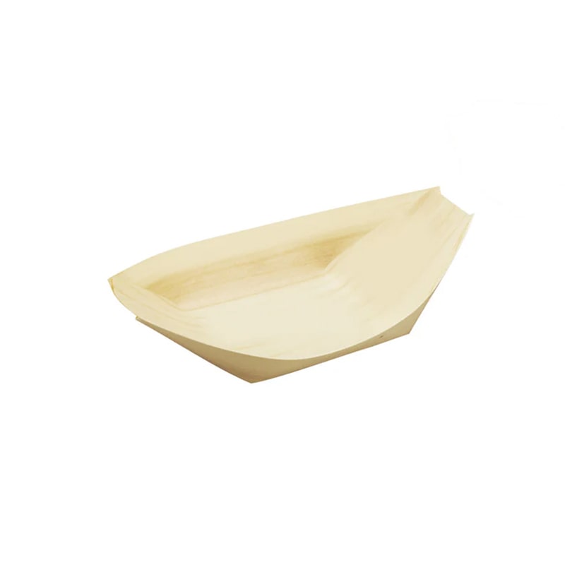 ヤマコー 経木容器　舟皿 5寸　100枚入 23587 1袋（ご注文単位1袋）【直送品】