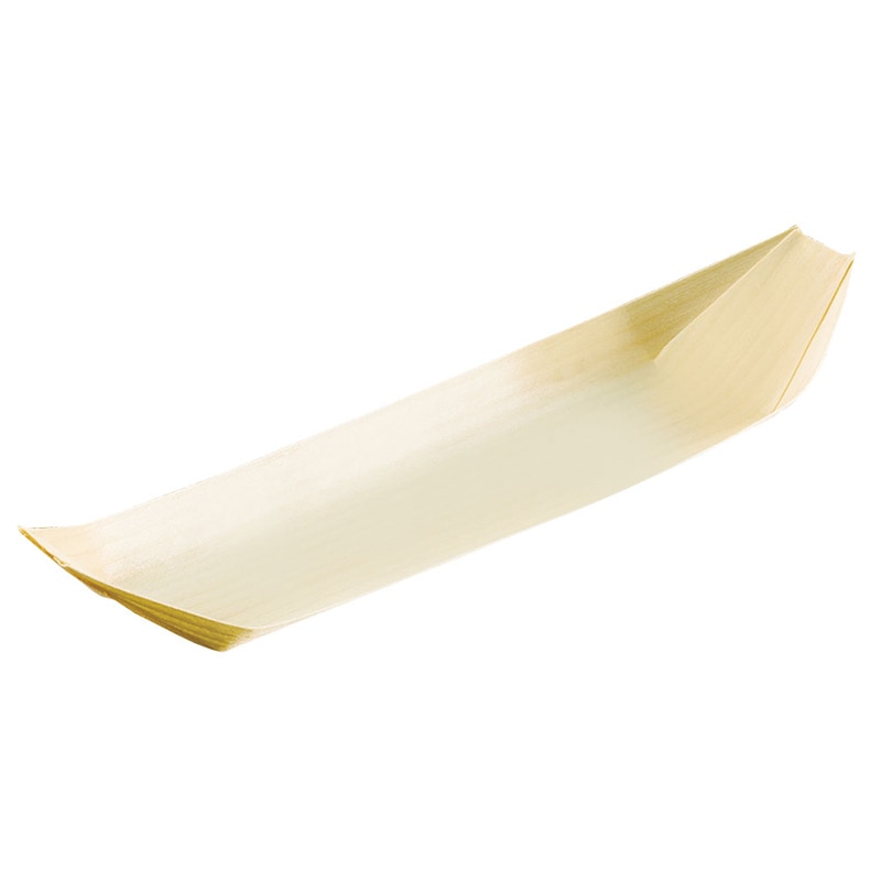 ヤマコー 経木容器　舟皿　スリム 9寸　100枚 23590 1袋（ご注文単位1袋）【直送品】