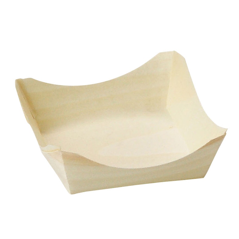 ヤマコー 経木容器　角皿 特小　100枚 23592 1袋（ご注文単位1袋）【直送品】