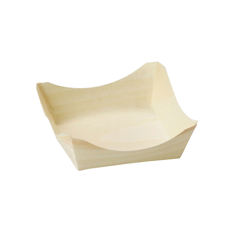 ヤマコー 経木容器　角皿 大　100枚 23593 1袋（ご注文単位1袋）【直送品】