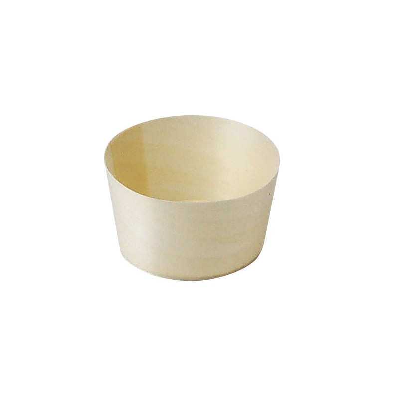 ヤマコー 経木容器　丸型 中　100枚 23594 1袋（ご注文単位1袋）【直送品】