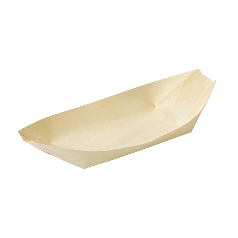 ヤマコー 経木容器　舟皿 8寸　100枚入 23595 1袋（ご注文単位1袋）【直送品】