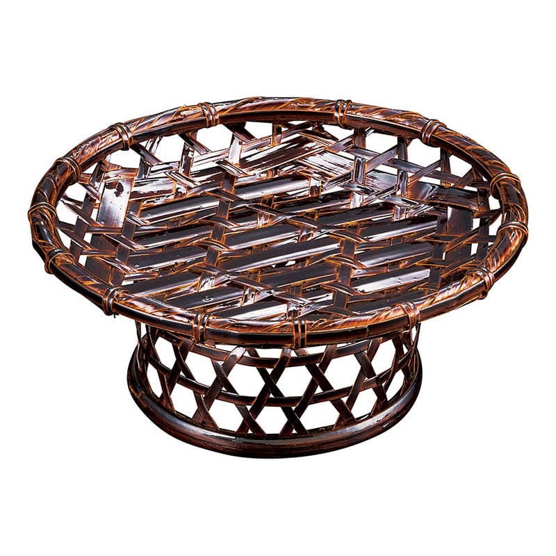 ヤマコー 塗り六ツ目高台皿  24023 1個（ご注文単位1個）【直送品】