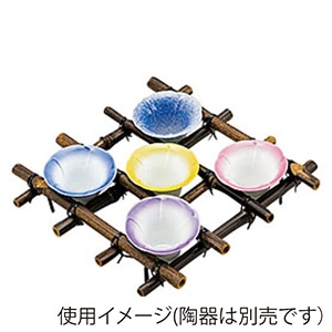 ヤマコー 朝顔棚　黒竹足付  24237 1個（ご注文単位1個）【直送品】