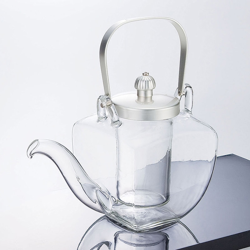 ヤマコー 硝子 角ちろり 正角 シルバー 24754 1個(ご注文単位1個)【直送品】