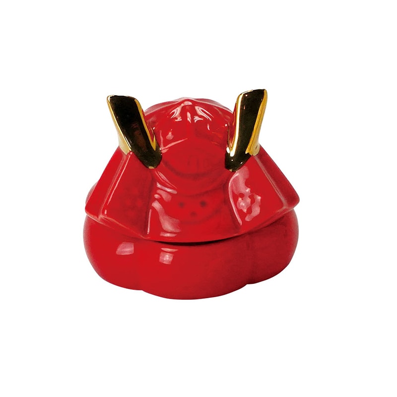 ヤマコー かぶと珍味入 赤 25396 1個（ご注文単位1個）【直送品】