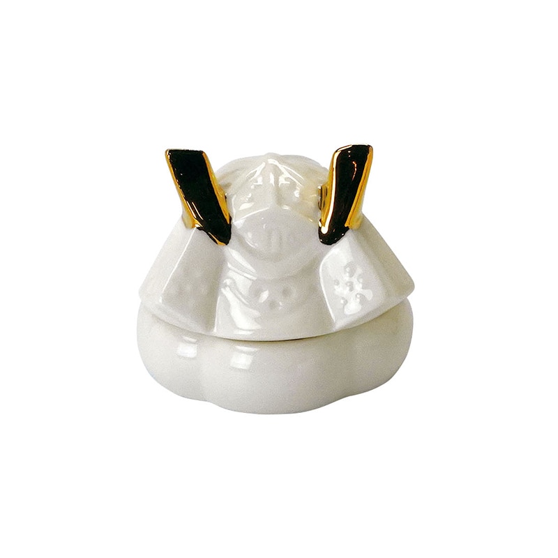 ヤマコー かぶと珍味入 白 25397 1個（ご注文単位1個）【直送品】