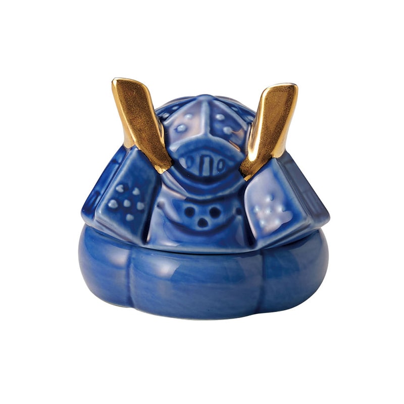 ヤマコー かぶと珍味入 藍 25403 1個（ご注文単位1個）【直送品】