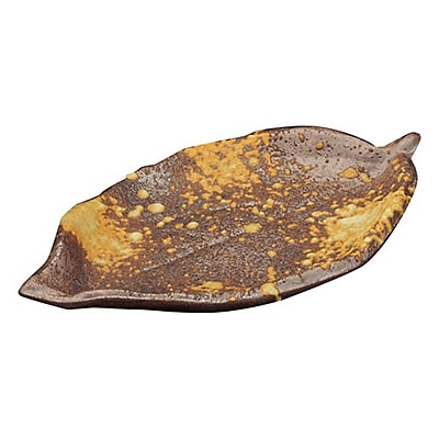 ヤマコー 備前 木の葉皿 25576 1個(ご注文単位1個)【直送品】