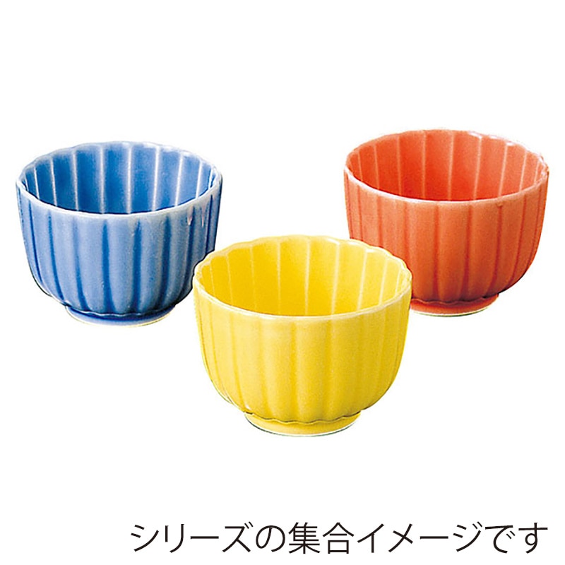 ヤマコー 菊型深口珍味入　ブルー  25737 1個（ご注文単位1個）【直送品】