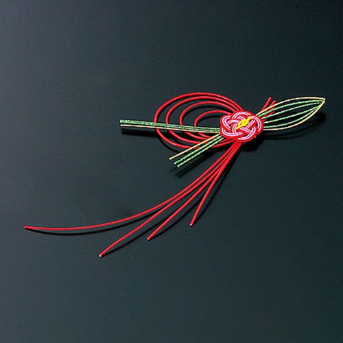 ヤマコー 水引飾り 両面テープ付 梅 100個入 25808 1パック(ご注文単位1パック)【直送品】