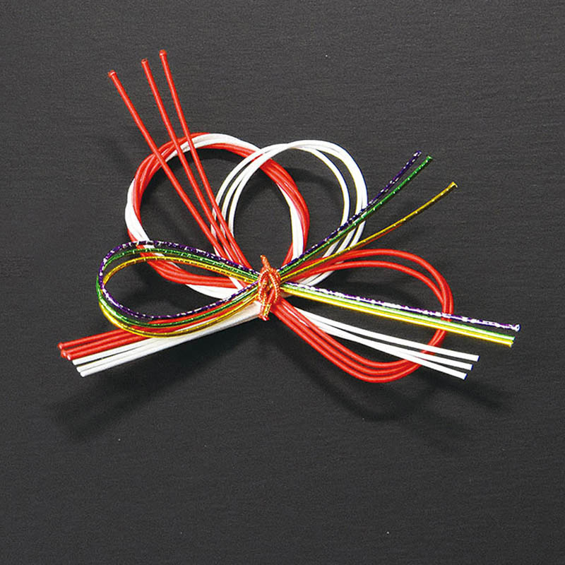 ヤマコー 水引飾り さやか 両面テープ付 100個入 25832 1パック(ご注文単位1パック)【直送品】