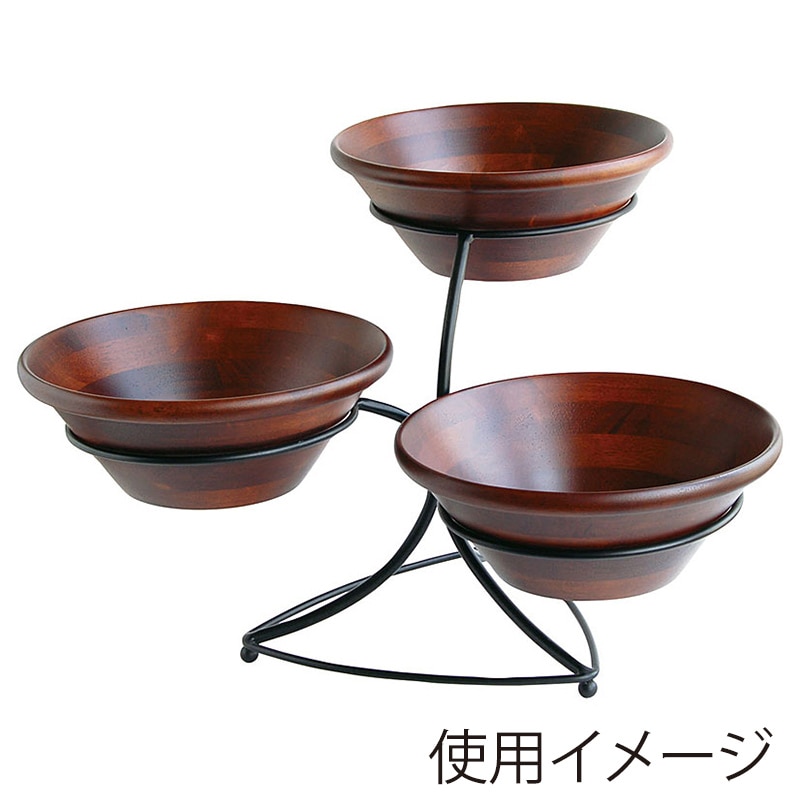 ヤマコー アイアン違い棚3段 デイスプレイベース 25942 1個(ご注文単位1個)【直送品】