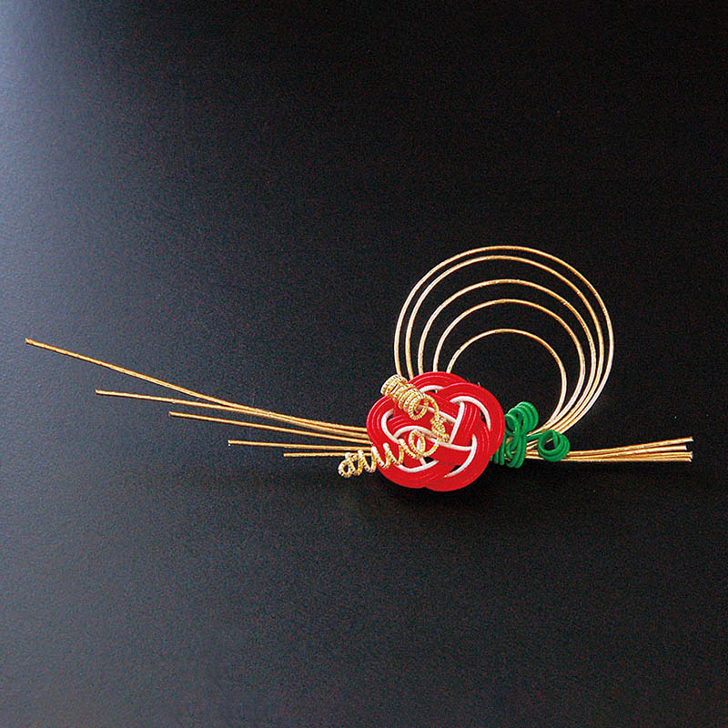 ヤマコー 水引祝い飾り　金松竹梅　両面テープ付　100個入  26058 1パック（ご注文単位1パック）【直送品】