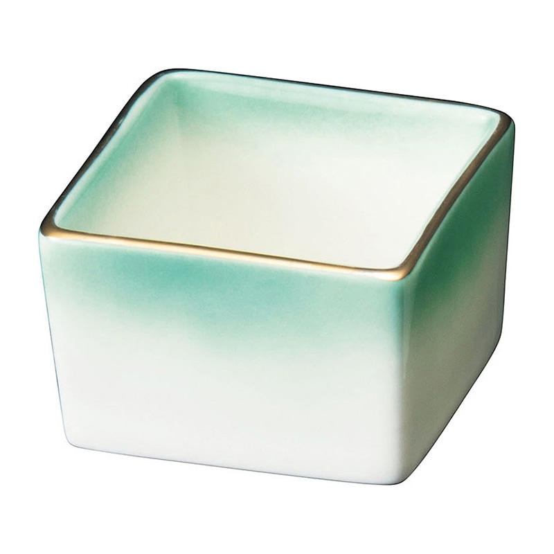 ヤマコー 陶器・角型珍味入 ヒワ吹 26606 1個(ご注文単位1個)【直送品】