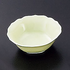 ヤマコー 桔梗型小付 ヒワ 26632 1個(ご注文単位1個)【直送品】