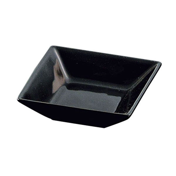ヤマコー ブラック角皿 中 26661 1個(ご注文単位1個)【直送品】