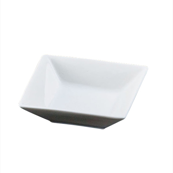 ヤマコー ホワイト角皿 中 26662 1個(ご注文単位1個)【直送品】